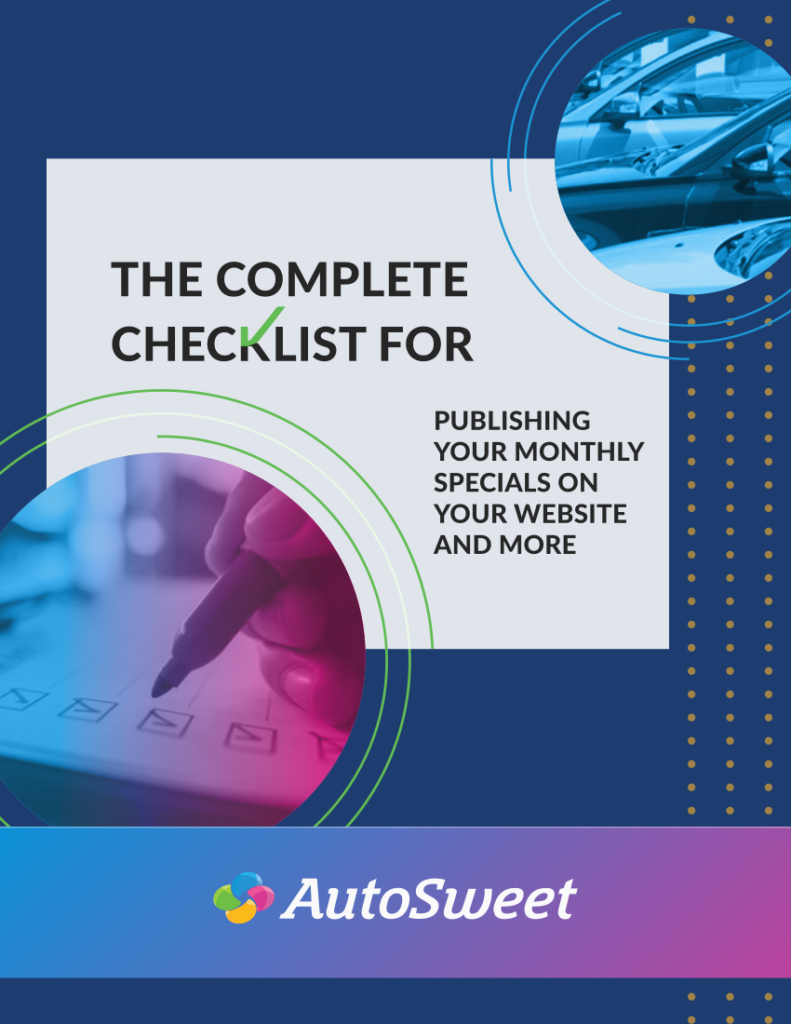 The Complete Checklist for Publishing Your Monthly Specials on Your Website and More