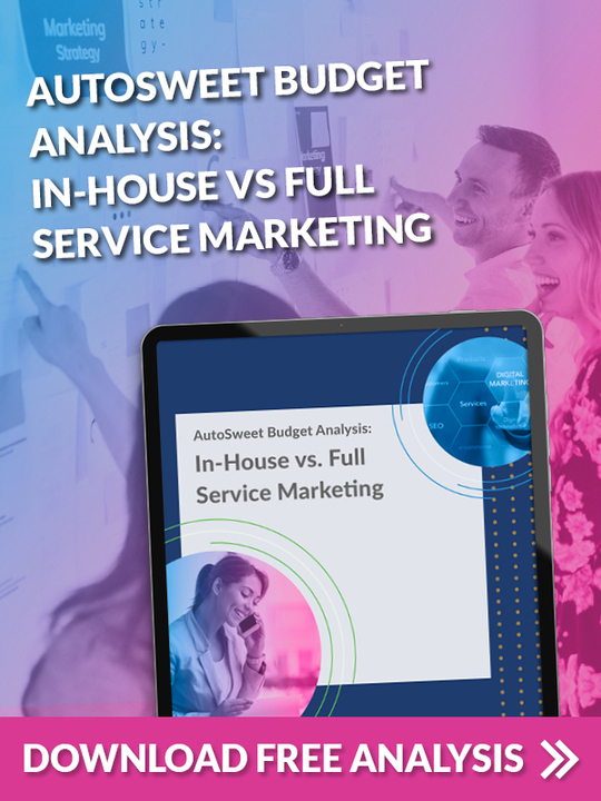 AutoSweet Budget Analysis: In-House vs Full Service Marketing. Download Free Analysis